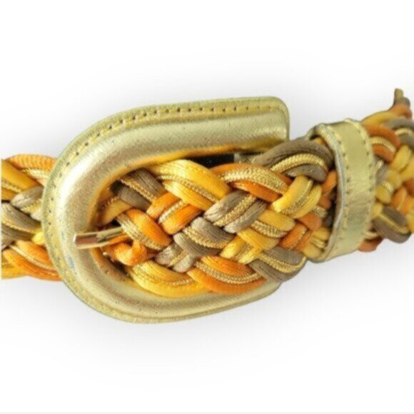 Vintage Braided Nylon Belt Sz M/L - Picture 11 of 11